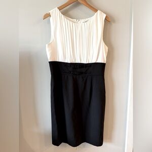 NWT Calvin Klein Elegant Black and White Sleeveless Dress